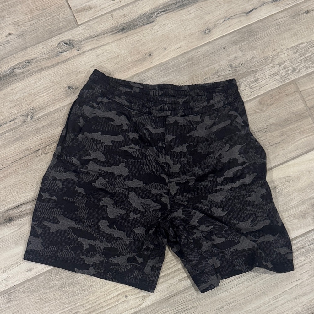 Lululemon Men's Black Camo Shorts